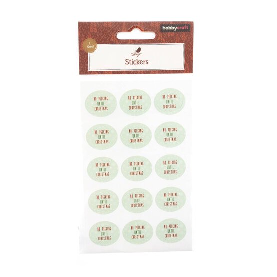 No Peeking Sticker Sheet Sticker Sheet image number 3