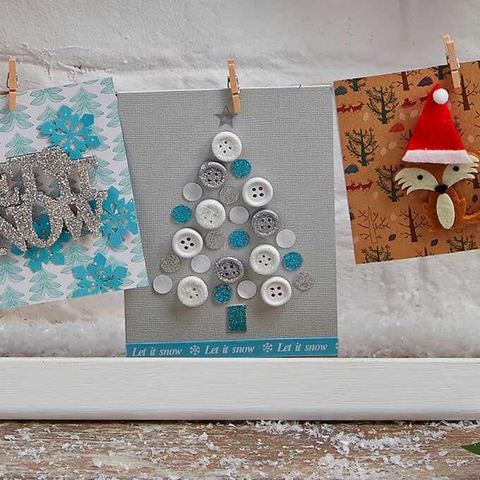How to Make a Button Tree Christmas Card image number 1