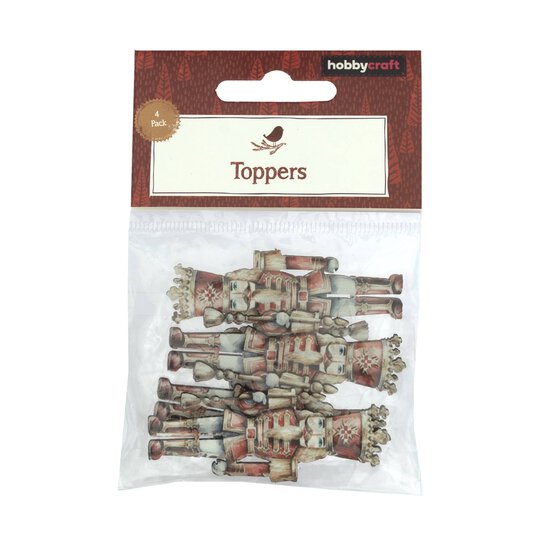 Red Nutcracker Toppers 4 Pack  image number 6