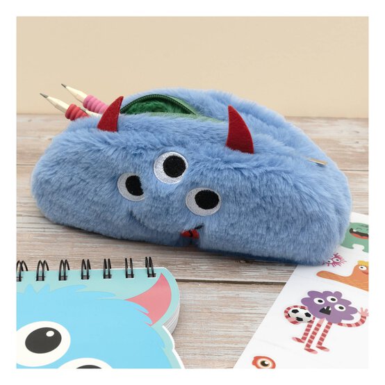 Reversible Plush Monster Pencil Case image number 2