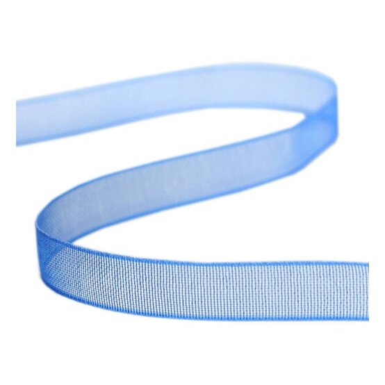 Royal Blue Organdie Ribbon 6mm x 8m image number 1