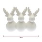 Three Reindeer Sitting Decoration 14cm image number 3