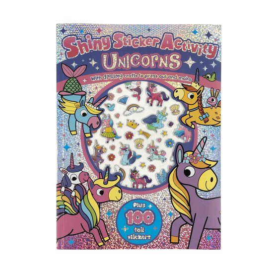 Shiny Sticker Fun Unicorns Activity Book image number 1