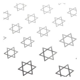 Star of David Foil Stickers 51 Pieces image number 2
