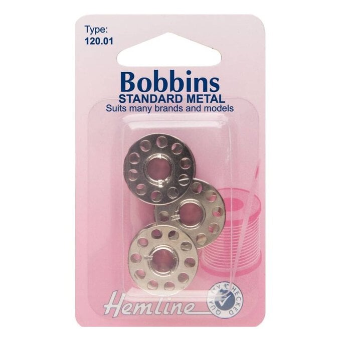 Hemline Standard Metal Bobbins 3 Pack image number 1