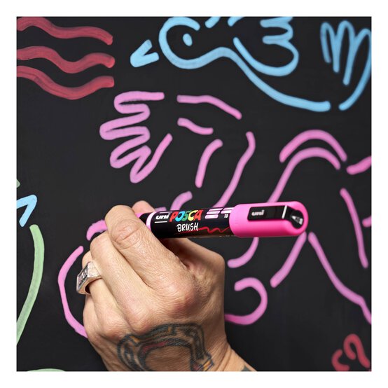 Uni-ball Posca Soft PC-5BR Marker Pens 8 Pack image number 3