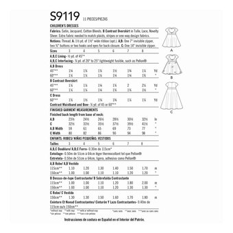 Simplicity Kids’ Dress Sewing Pattern S9119 image number 2