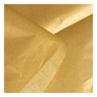 Gold Tissue Paper 50cm x 75cm 6 Pack image number 2
