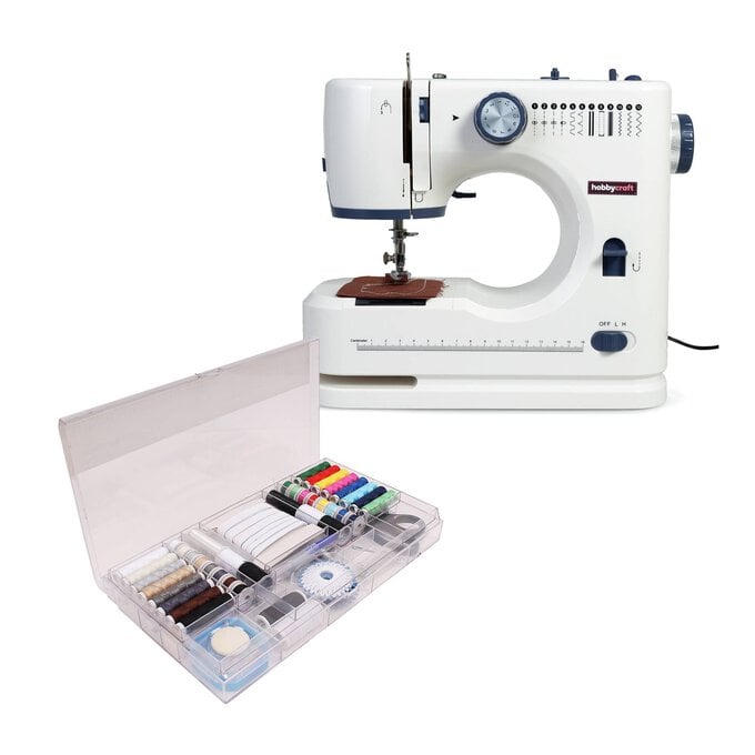Hobbycraft 12S Sewing Machine and Sewing Kit Bundle image number 1