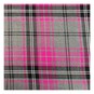 Grey and Pink Poly Viscose Tartan Fabric by the Metre image number 2