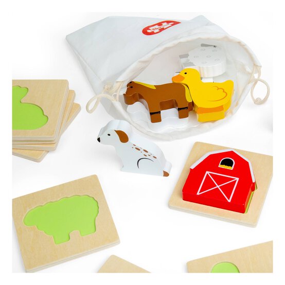 Bigjigs Farm Find and Feel Puzzle image number 3