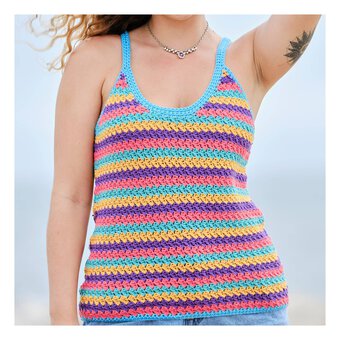 Knitcraft Crochet Stripe Vest Digital Pattern 0090