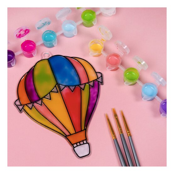 Hot Air Balloon Suncatcher Plastic Suncatcher image number 1