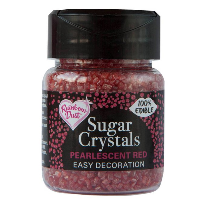 Rainbow Dust Red Sugar Crystals 50g image number 1
