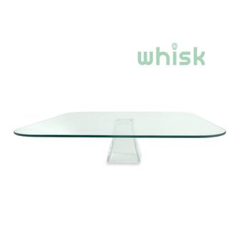 Whisk Glass Cake Stand 32cm x 32cm x 7cm 