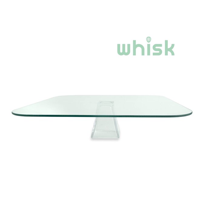 Whisk Glass Cake Stand 32cm x 32cm x 7cm  image number 1