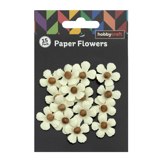 Handmade Ivory Pearl Georgia Flowers 15 Pack image number 4