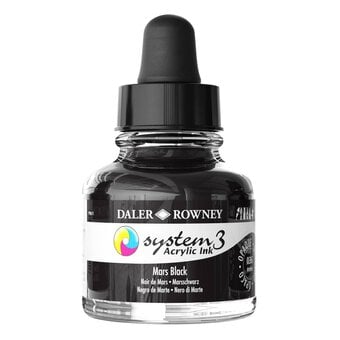 Daler-Rowney System3 Mars Black Acrylic Ink 29.5ml