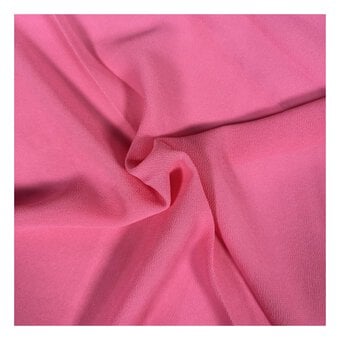 Bright Pink Pearl Chiffon Fabric by the Metre