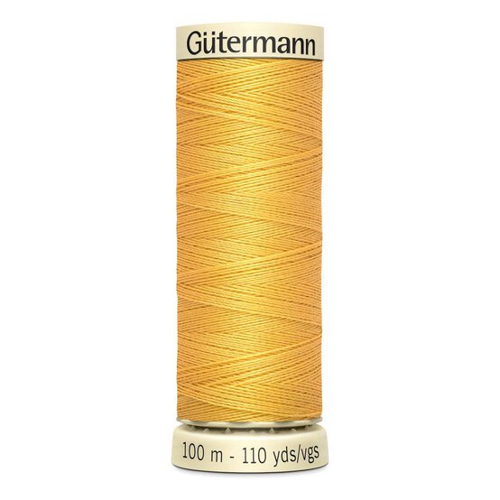 Gutermann Yellow Sew All Thread 100m (416) image number 1