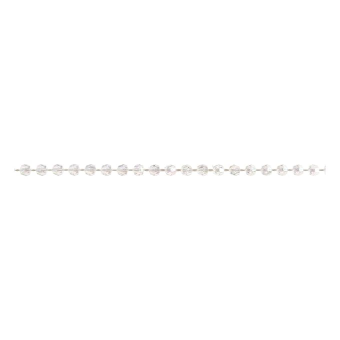 Aurora 4mm Faceted Round Pearl Beading by the Metre image number 1