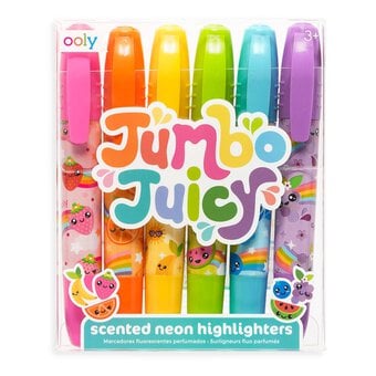 Jumbo Juicy Scented Neon Highlighters 6 Pack
