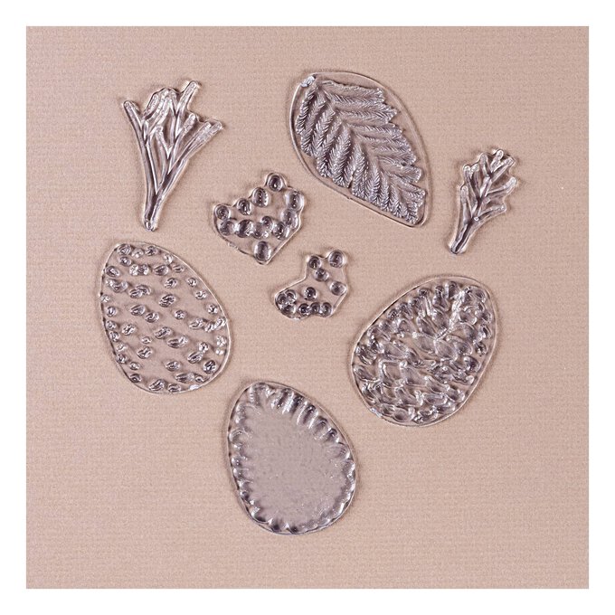 Sizzix Pine Branch Layered Stamp Set 8 Pieces image number 2