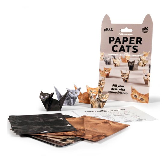 Pikii Fold Your Own Paper Cats Kit image number 4