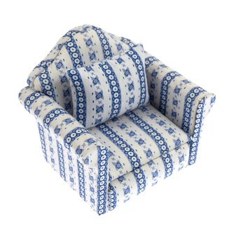 Doll&rsquo;s House Blue Armchair
