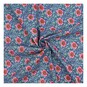 Tilda Hibernation Winter Rose Blue Fabric by the Metre image number 1