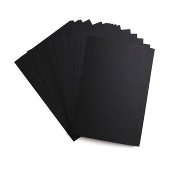 Black Card A6 100 Pack