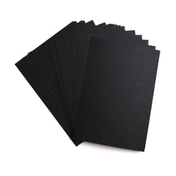 Black Card A6 100 Pack image number 1