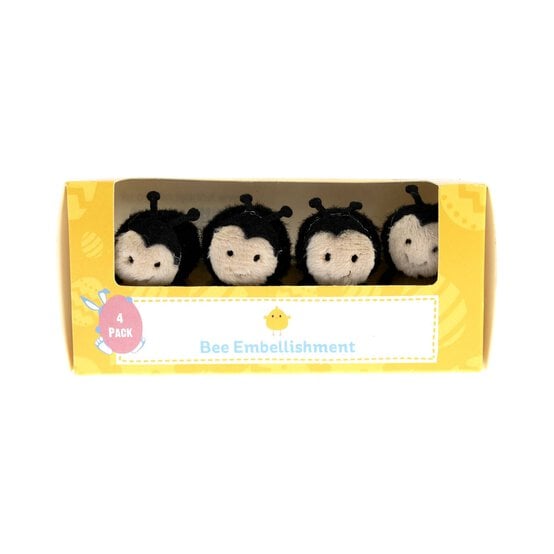 Bee Bonnet Embellishments 4 Pack image number 4