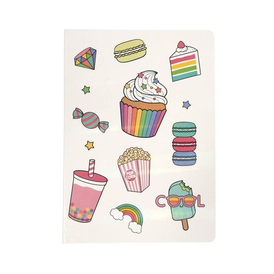 Novelty Sweet Treats Soft Cover Notebook A5 image number 1