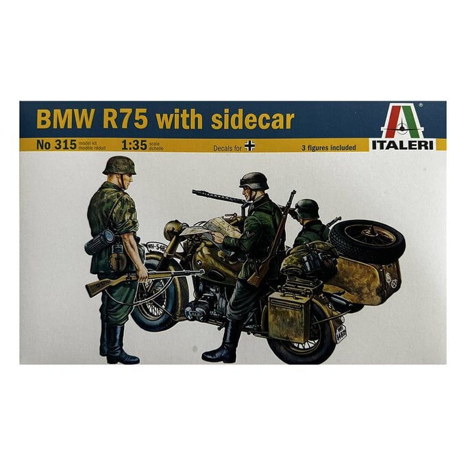 Italeri BMW R75 with Sidecar Model Kit 1:35 image number 1