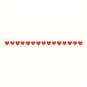 Red Hearts Satin Ribbon 6mm x 4m image number 1