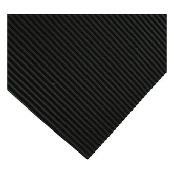 Black Corrugated Foam Sheet 22.5cm x 30cm