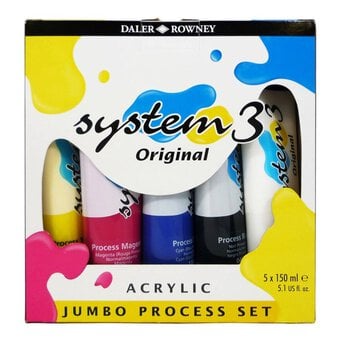 Daler-Rowney System3 Original Acrylic Jumbo Process Set