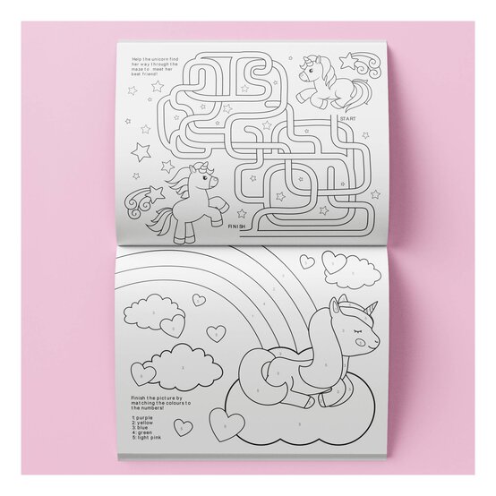 Unicorns and Friends Colour and Activity Set with Lap Desk image number 4