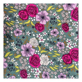 Midnight Meadows Garden Cotton Fabric by the Metre image number 2