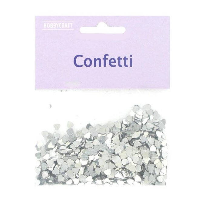 Silver Hearts Confetti 14g image number 1