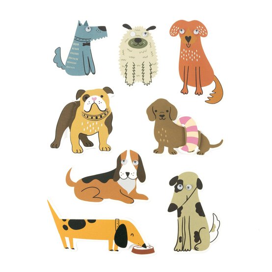 Cute Dog Card Toppers 8 Pack image number 1