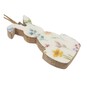 Hanging Wooden Enamel Sitting Bunny Decoration 10cm image number 3
