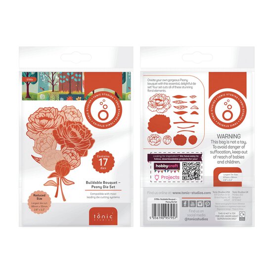 Tonic Studios Buildable Bouquet Peony Die Set 17 Pieces image number 4