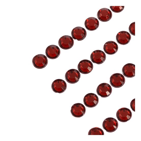 Red Adhesive Gem Strips 5mm 5 Pack image number 2