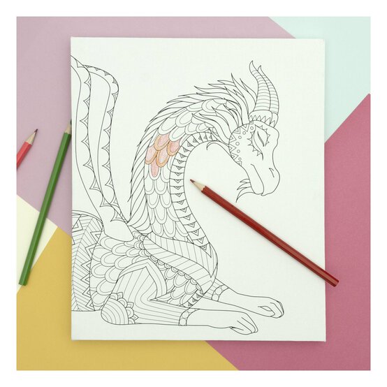 Dragon Colour-in Canvas image number 2
