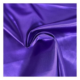 Purple Silky Satin Fabric by the Metre