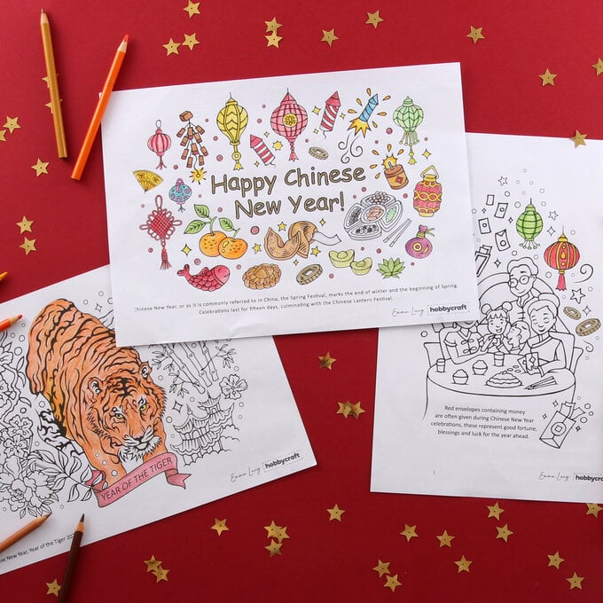 FREE Chinese New Year Colouring Downloads image number 1