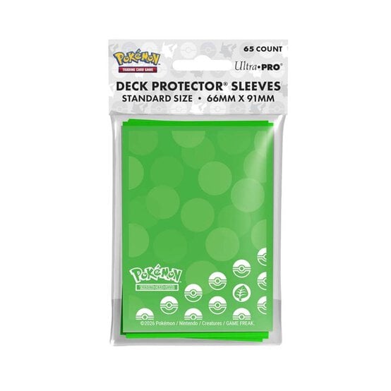 Pokemon Grass Energy Deck Protector Sleeves 65 Pack image number 1