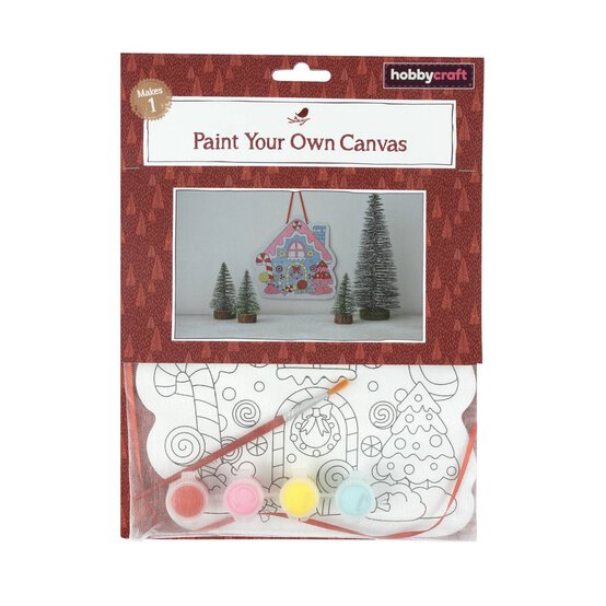Paint Your Own Gingerbread House Canvas Kit image number 5